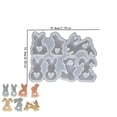 thumbnail image 2 of Silicone Rabbit Mold With Heart Cutout For Resin Crafts And Plaster Decorations, 2 of 8