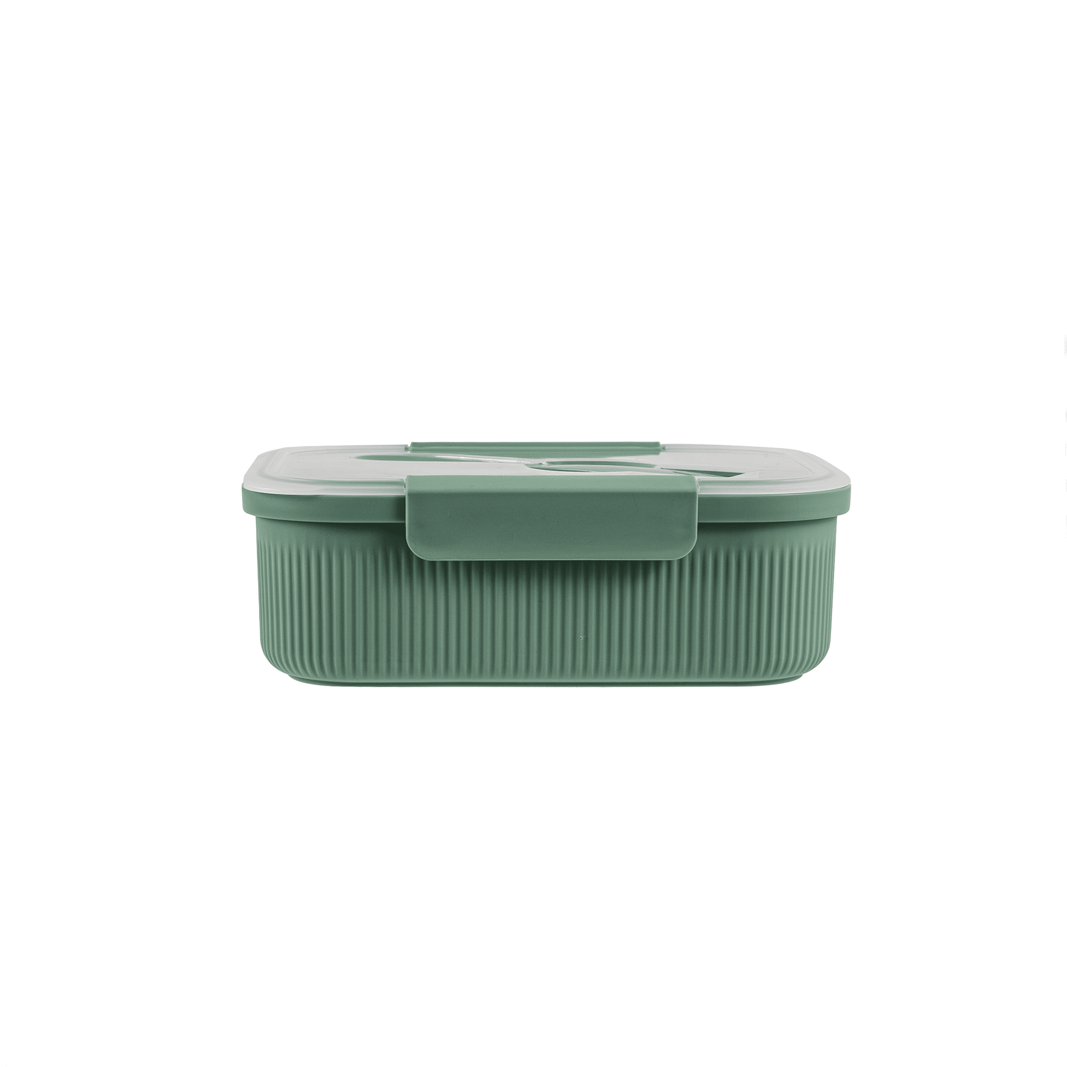 (2 pack) Mainstays Food Storage Bento Container, Rectangle, Green, 42oz Capacity, Designed to Help with Packed Lunches and Daily Commutes