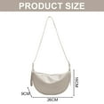 thumbnail image 2 of Bolso bandolera informal de PU de nueva moda para mujer, bolso Joker jiaozi beige, 2 of 5