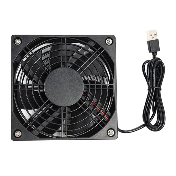 Ventilador de refrigeración de chasis USB 5V Enrutador inalámbrico de computadora Decodificador Mute Cooler