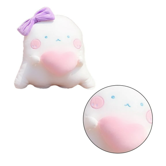 HAMPPLIES Adorable Pillow Heart Ghost Shape Pink 1Pack