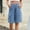 Blue, variant on QUNYINEY Comfort Waist Jean Shorts for Women Solid Cargo Multiple Pockets Relaxed Fit Button Shorts