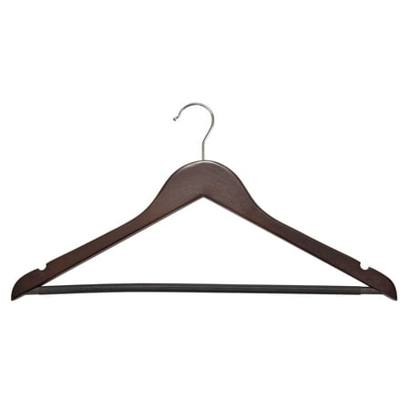 Wood Tie Hanger - Wood Suit Hangers - 30 Pack, Cherry