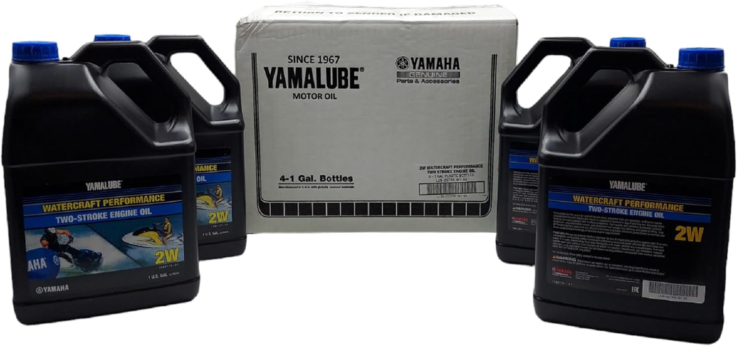 Yamaha LUB-2STRK-W1-04 Yamalube 2W Watercraft 2-stroke Oil Case of 4 Gallons