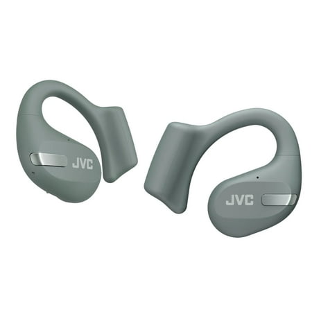 JVC New Nearphones Open Ear True Wireless Headphones with 16mm Large Drivers for Powerful Sound, Single Ear use, Compact Size, and Long Battery Life (up to 38 Hours) - HANP50TG (Green)
