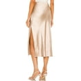 thumbnail image 4 of Falda para Mujer, de Satén de Seda, Elástica, de Cintura Alta, Estilo Informal, de Guepardo. Beige M, 4 of 5