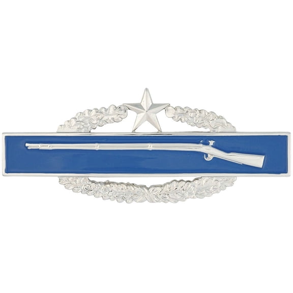 Combat Infantry Badge 2nd Award Miniature Nickel Finish
