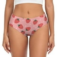 thumbnail image 1 of Fotbe Strawberries Calzones Estampados para Mujer – Ropa Interior de Algodón, Cómoda, Suave y Elástica-Small, 1 of 6