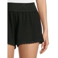 thumbnail image 2 of No Boundaries Elastic Crochet Shorts, Sizes XS-XXXL, 2 of 5