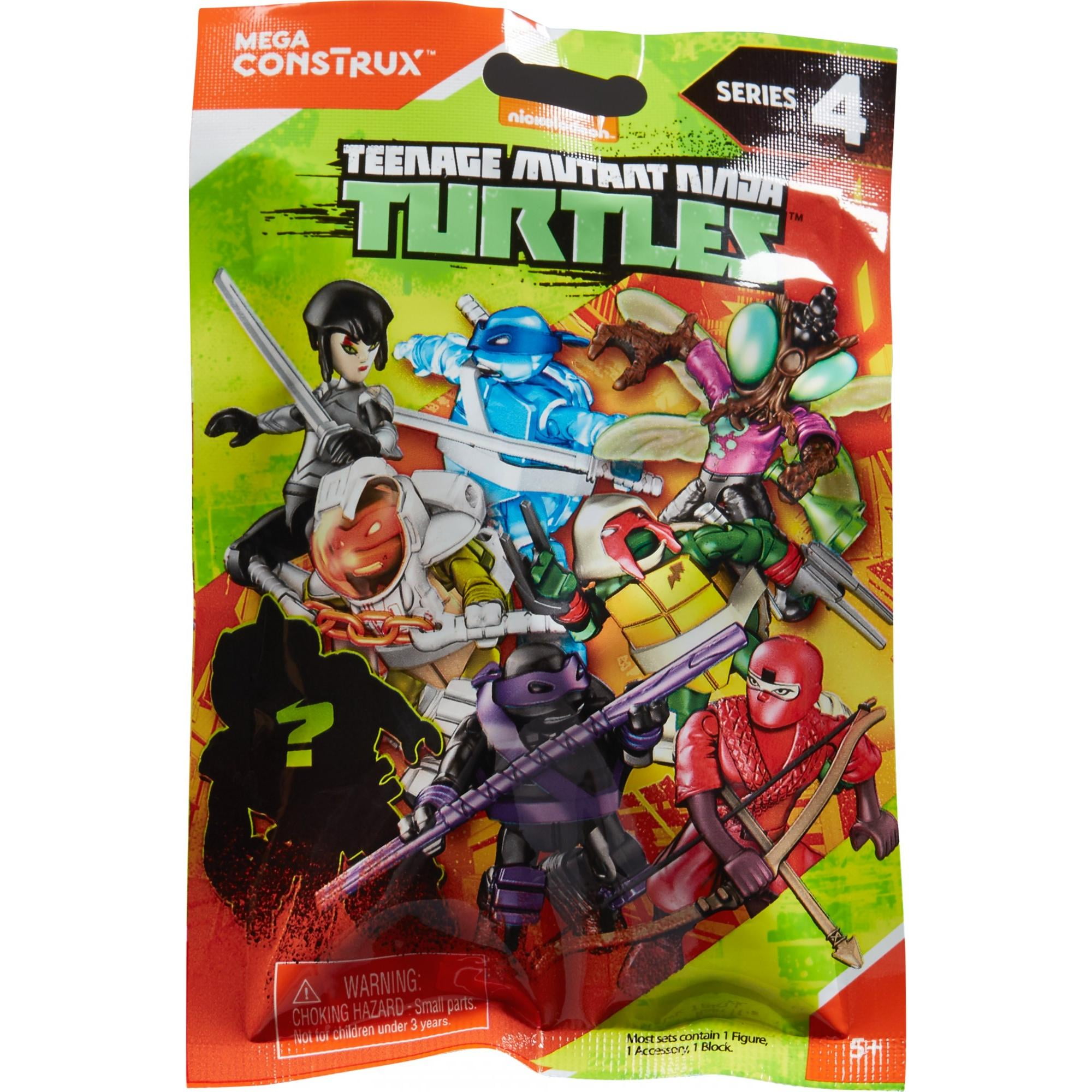 SEALED Mutant Ninja Turtles TMNT Mega Construx Series 4 TIGER CLAW MYSTERY FIG 
