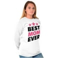 thumbnail image 4 of Cute Mothers Day Best Mom Ever Mommy Women Plus Size Long Sleeve Graphic Tee Brisco Brands 2X, 4 of 5