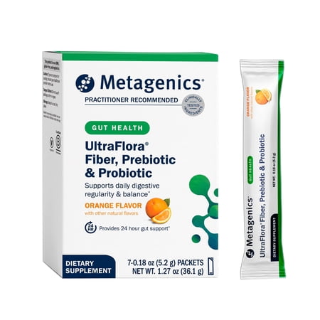 Metagenics UltraFlora Fiber, Prebiotic & Probiotic (7 Servings)