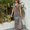thumbnail image 6 of Ween Boognish And Flowers Sleeveless Dress Dresses Women Summer Evening Dresses Ladies Bohemia Long Dresses, 6 of 9