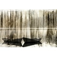 thumbnail image 2 of Kimberly, Allen 32x23 Black Ornate Wood Framed with Double Matting Museum Art Print Titled - Canoe Morning, 2 of 4