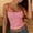 Red, variant on Women Summer Tops, Y2K Sleeveless Striped Leopard Cheetah Spaghetti Strap Crop Cami Backless Double Lined Grunge Emo Tank Top, Red