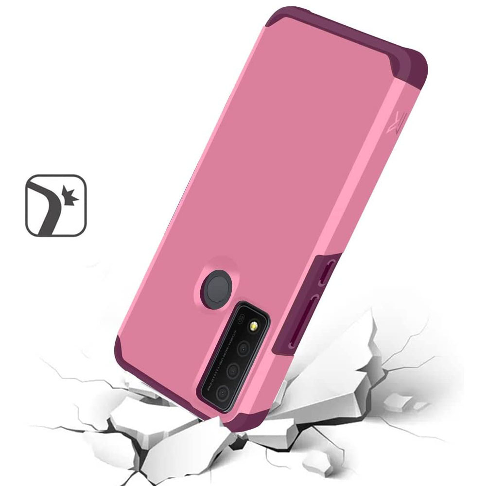 バッグ TAGLIOVIVO Phone Case TJS TCL 30 XE 5G Phone Case, Dual Layer Rugged Armor Cover