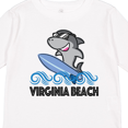 thumbnail image 4 of Inktastic Virginia Beach Va Funny Shark Boys or Girls Long Sleeve Toddler T-Shirt, 4 of 5