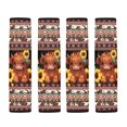 thumbnail image 5 of Chririnla Highland Calf and Sunflower Seatbelt Cover 2 Pack Car Seat Belt Pads Comfort Soft Touch Suitable for Auto Sedan, 5 of 7