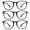 HS+HS+HS, variant on LAMBBAA Blue Light Blocking Glasses 3 Pack Computer Game Glasses Square Frame for Men Women Anti Eyestrain UV Filter(Tortoise Black Dark Red)