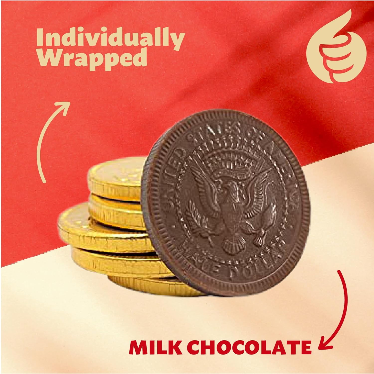 Gold Coins Milk Chocolate Candy | 1.5-Pound Bag, 130 Count | St. Patrick's Day Candy