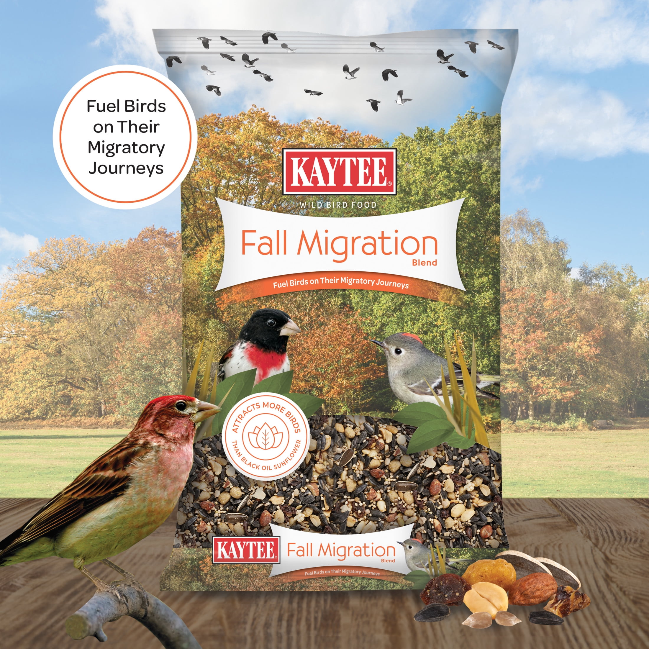 Kaytee Fall Migration Blend Wild Bird Feed 8 lbs