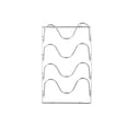 thumbnail image 2 of Pot Lid Organizer Wall Mount Metal Rack for Cabinet Door and Wall Storage, 3 Slots, Thick Iron, 2 of 6