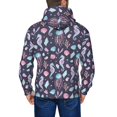 thumbnail image 5 of Zip Up Hoodies for Men - Watercolor Marine Animals Long Sleeve Comfrt Men'S Fashion Hoodies & Sweatshirts, Jackets for Men Hoodies Pullover Clothing Clothes with Pouch, 5 of 5