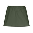 thumbnail image 6 of Arnsht Womens Summer Solid Color Cotton Linen Skirts Casual Cute A-Line Mini Skirts with Ruffle Inner Waistband Green S, 6 of 7