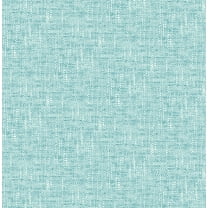 NuWallpaper Aqua Poplin Texture Raised Ink Vinyl Peel And Stick Wallpaper, 216-in by 20.5-in, 30.75 sq. ft.