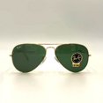 thumbnail image 3 of RB-Hip Hop-sunglasses Aviator Green Lenses Gold Frame RB3025 Women / Men New, 3 of 5