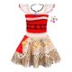 thumbnail image 2 of Vestido De Estilo Étnico, Disfraz Con Mangas De Volante Elegante Con Accesorios De Corola Flor Collar Para Fiesta De Cumpleaños Navidad Para Niñas, 2 of 4