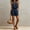 Navy Blue, variant on Women's Solid Color Halter Romper – Casual Sleeveless High Waist Shorts Jumpsuit Summer Beach Outfit with Pockets Navy Blue,M