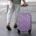 thumbnail image 3 of Purple Butterfly Pattern Luggage Cover Fashion Suitcase Cover Baggage Covers Fit 25-28 Inch Luggage (Go Travel), 3 of 5