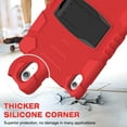 thumbnail image 3 of Elehold Hybrid  Heavy Duty Rugged  Case Compatible with iPad 10th Gen 10.9" (2022),Hard PC+Soft TPU with Built-in Hidden Kickstand Shockproof Double Protection Case Cover,Red, 3 of 9