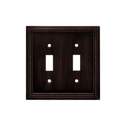 Brainerd Beaded Double Switch Wall Plate