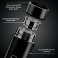 thumbnail image 3 of Ben Din Clothing LED Temperature Display Water Bottle Thermos 16 oz - Black, 3 of 7