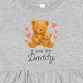 thumbnail image 4 of Inktastic I Love My Daddy Girls Baby Dress, 4 of 5
