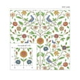 thumbnail image 6 of NextWall White Bird Toile Botanical Peel and Stick Wallpaper, 6 of 9