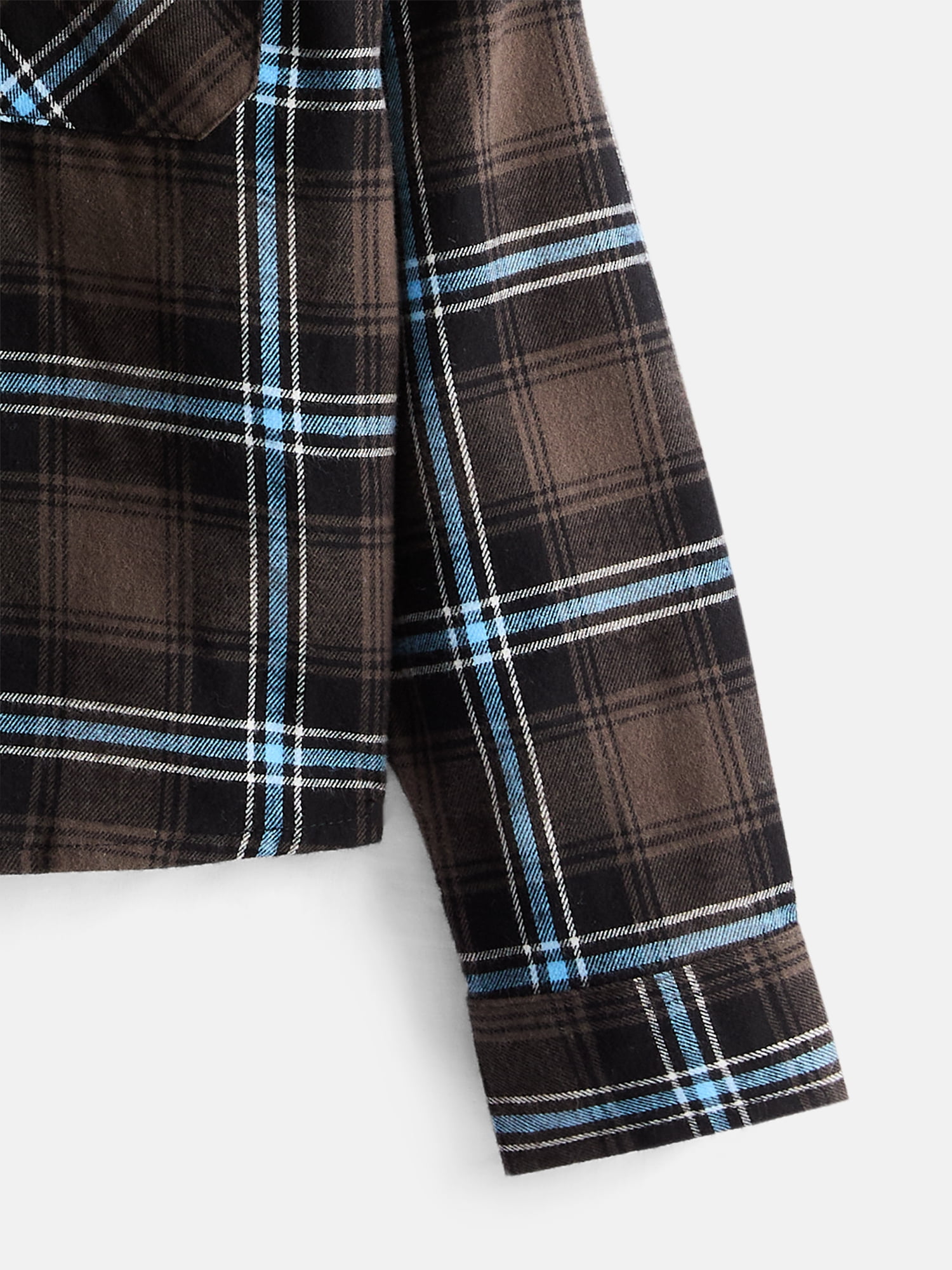Wonder Nation Boys' Flannel Shirt with Long Sleeves, Sizes 4-18 & Husky
