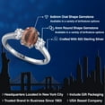 thumbnail image 2 of Gem Stone King 1.75 Ct Oval Red Tiger Eye White Created Sapphire 925 Sterling Silver Ring, 2 of 6