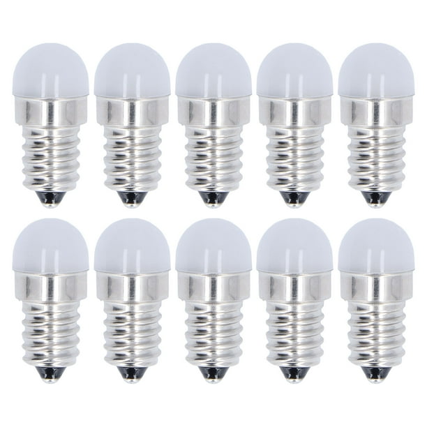 500lm 1.5W 24V 10pcs Luz blanca cálida E14 Bombillas 50000H Life Reemplazo de bombillas LED para lámpara de techo Lámpara de pared
