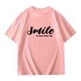 thumbnail image 4 of ibiyuan Girls T Shirts Size 12 Short Sleeve Tshirts Baby Girl Tops Toddler Girl Shirts 3t Round Neck Cute Graphic Basic Tees Loose Fit Kids Cotton Summer Top,110, 4 of 8