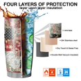thumbnail image 7 of 20 Oz Pioneer Flower Coffee Tumbler Double Wall Insulated Stainless Steel Water Bottle | Metal Reusable Thermoses Flask with Cup Cap | Leak & Sweat Proof with Anti-Dust Lid, 7 of 7