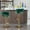 Green, variant on 2 Bar Stools with Golden Legs, Chrome Base, Height Adjustable Velvet Seating / Perfect for Beach Bars, Casual Seating