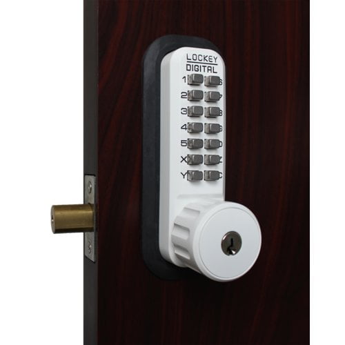 Lockey Usa Mechanical Keyless Double Combination Deadbolt Lock With Key Override Walmart Com Walmart Com