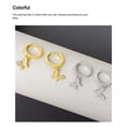 thumbnail image 2 of 1 par de pendientes de mujer, repuesto portátil francés, decorativo, elegante, para chicas, joyería en forma de gota, regalo de cumpleaños Ropa, zapatos y accesorios Miscelánea Oro blanco Sonducket AP019047-01, 2 of 6