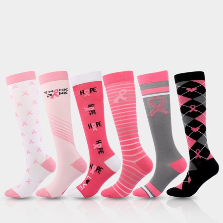DNAKEN (6 pairs) Compression Socks for Women & Men Circulationis Best Support for Athletic Running,Hiking,Nursing women compression socks compression socks