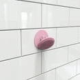 thumbnail image 2 of Boie USA Bathroom Hook - for Hanging Shower or Bathroom Tools Like Loofahs and Scrubbers. Shower Hook for Loofah, Wash Cloths, and All Shower Tools. Easy to Remove (Pink), 2 of 4