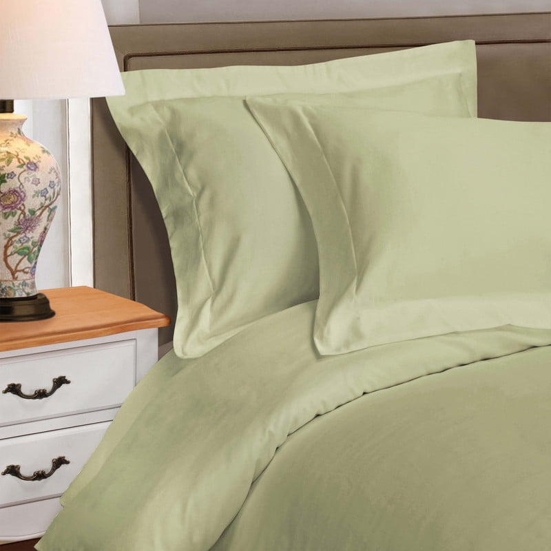 Superior Egyptian Cotton 1000 TC&nbsp;Sage Duvet Set, Full/ Queen
