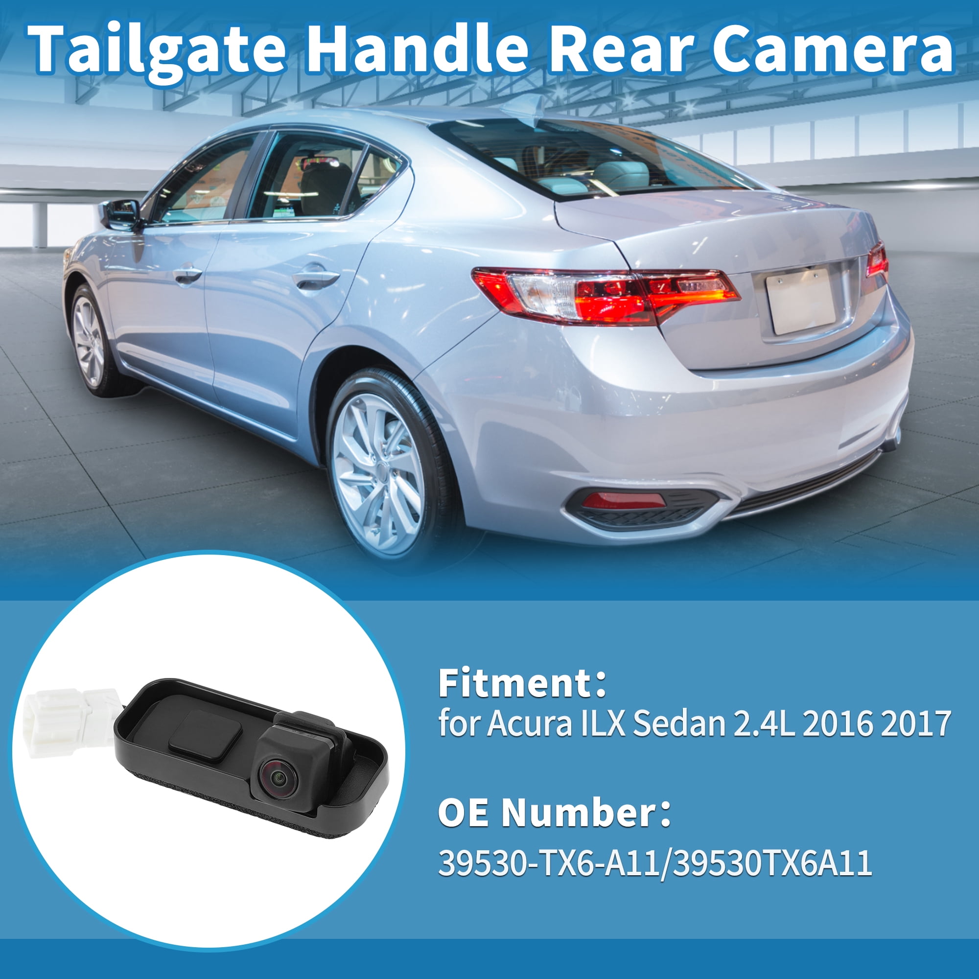Unique Bargains Tailgate Handle Rear View Camera for Acura ILX Sedan 2016 2017